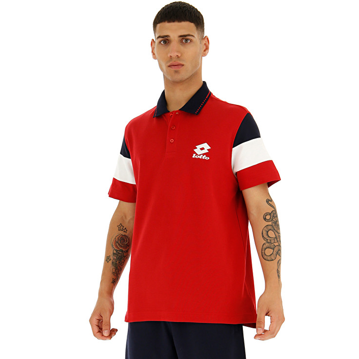 Lotto Praja Pq Camisa Polo Hombre - Rojas - Colombia LIQBSWV-10